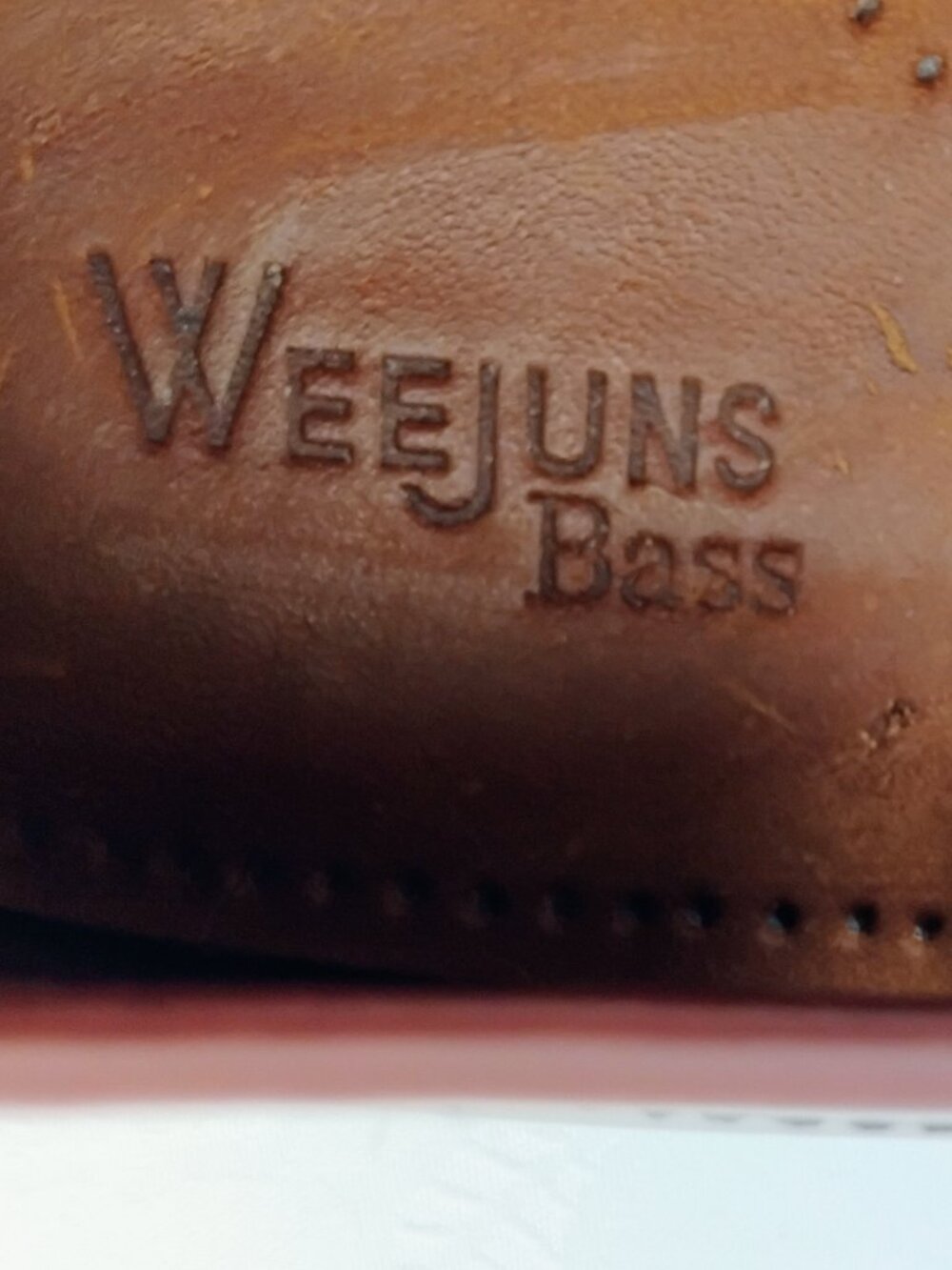 GH Bass Weejuns Leather Loafers Burgundy/ Brown 7 - Picture 6 of 7